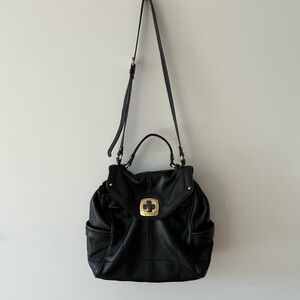 B.makowsky Black Bag Genuine Leather